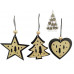 APPENDINO FIGURA GLITTER NERO/ORO CM.9 (60pz)